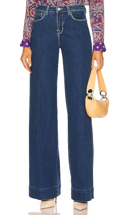 L'AGENCE Madden High Rise Wide Leg in Durango