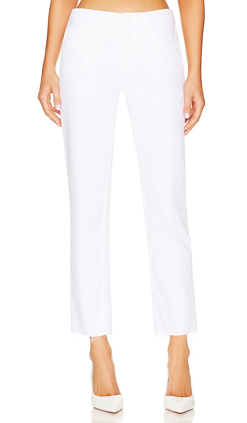 L'AGENCE Milana Stovepipe Jeans in White