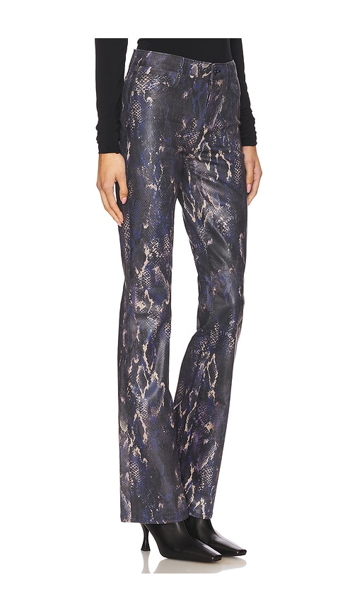 L Agence Selma Coated Bootcut Jean In Purple
