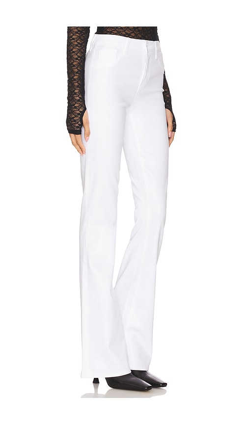 L Agence Marty High Rise Flare Jeans In White