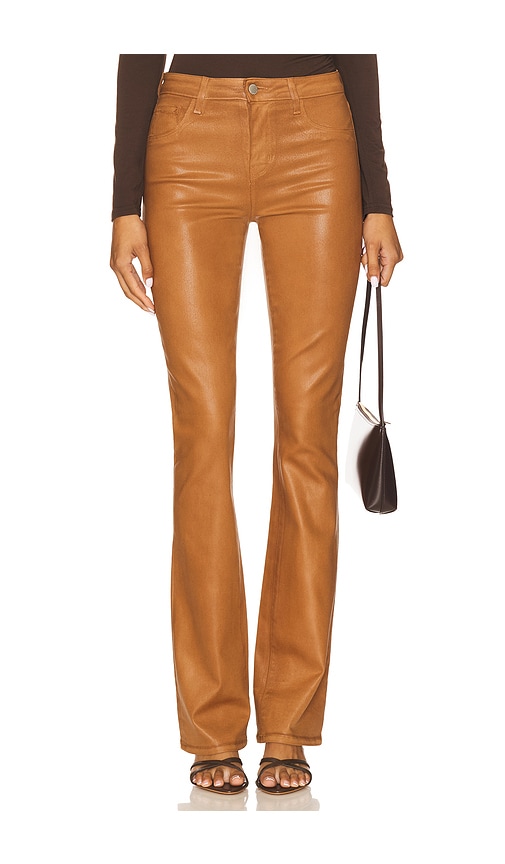 L Agence Selma High Rise Sleek Baby Bootcut In Brown
