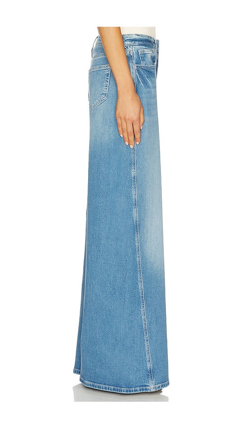  L'agence Hochgeschnittene Hose Mit T-naht Und Weitem Bein Beau In Denim-light. Größe 24. Also In 25, 26, 27, 29. 