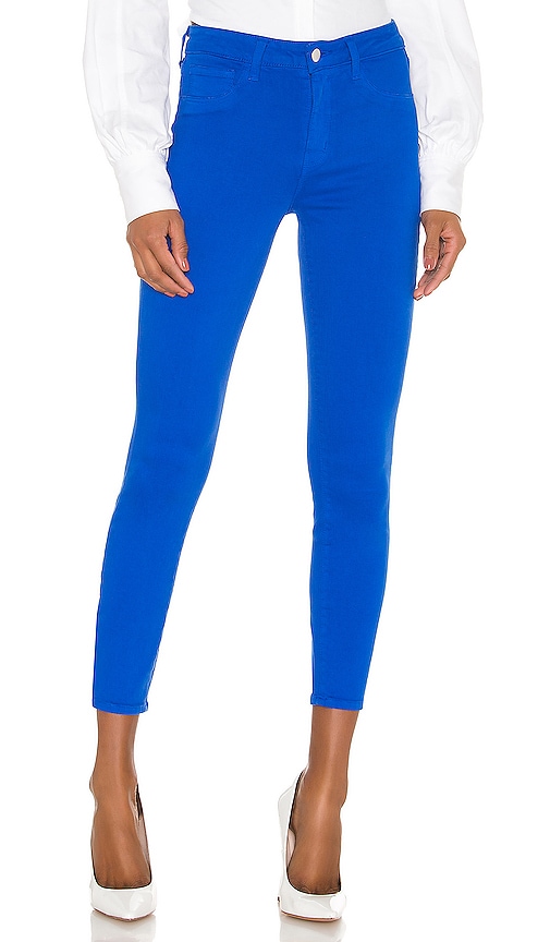 L Agence Margot High Rise Skinny. - In Riviera Blue