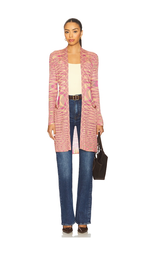 Neve Spacedye Cardigan in Pink. - size XS (also in L, M, S, XL, XXS)