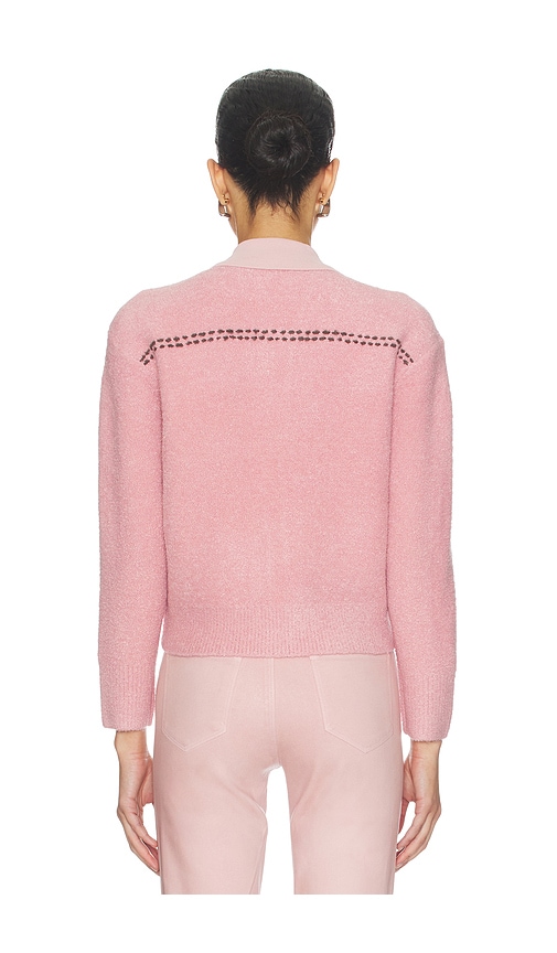  L'agence Poetry Stitch Crop Cardigan In Rose. Größe Xxs. Also In M, L. 