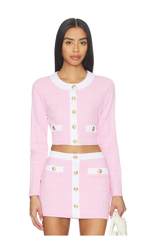 L'AGENCE Adaline Swim Cardigan in Pink. - size XS (also in M, L)