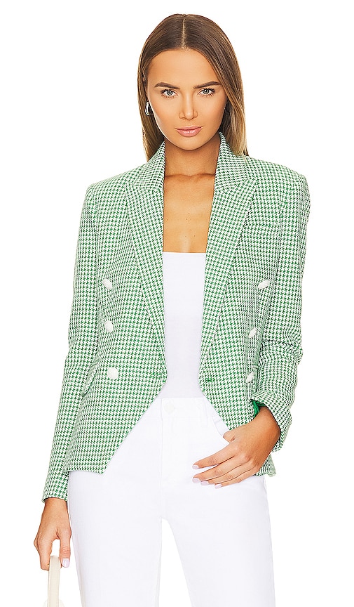 L AGENCE KENZIE DOUBLE-BREASTED BLAZER