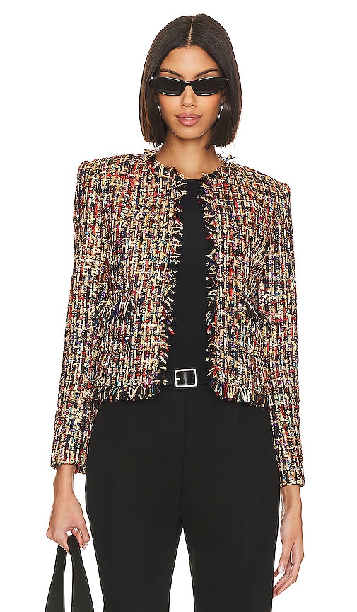 Shop L Agence Angelina Jacket In Tan