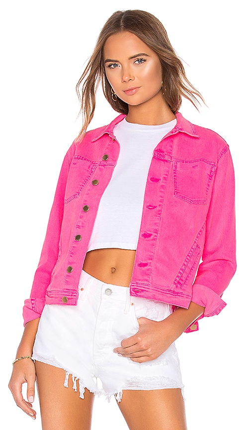L'AGENCE Celine Slim Femme Jacket in Flamingo