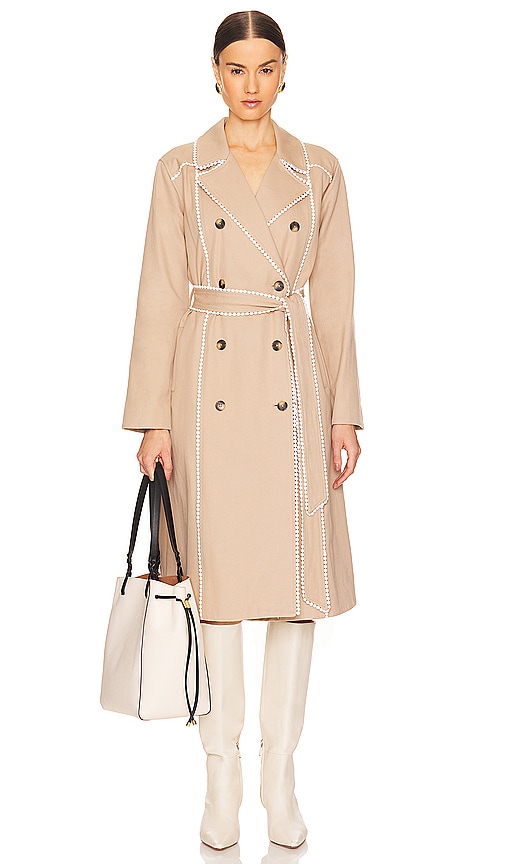 Shop L Agence Love Trench In 杏色