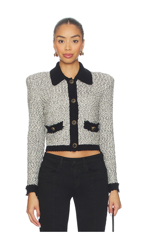 L'agence Arielle Collared Jacket In Multi