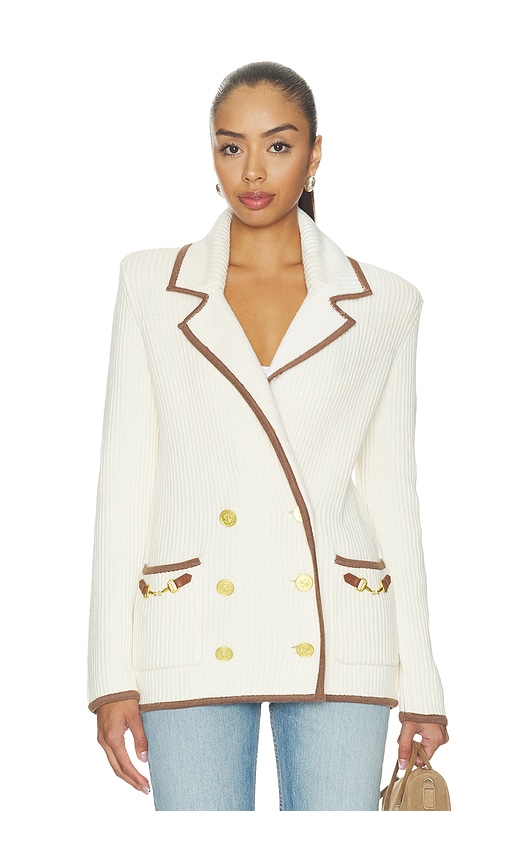 L'AGENCE VESTE RANCH  en Ivory. Taille L. Also en XS, S, M.