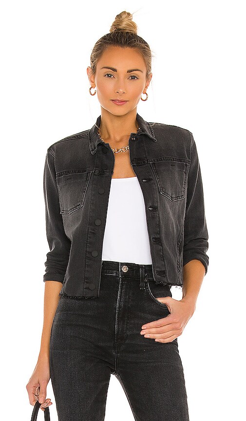 L'AGENCE Janelle Slim Jacket in Vintage Black