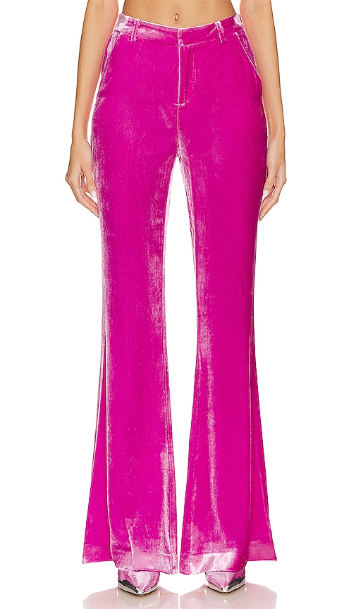 Shop L Agence Lane Flared Trouser In Pink