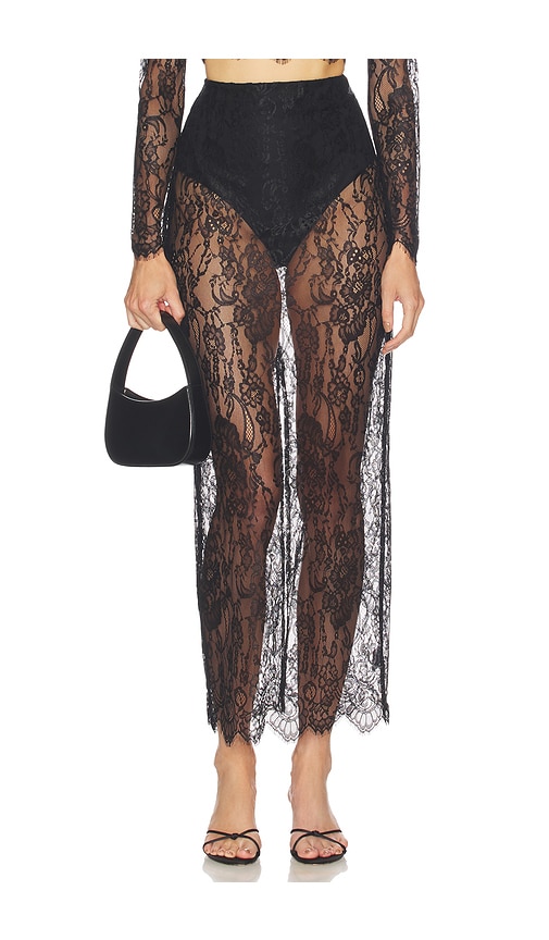 L'AGENCE JUPE RAYMONDE  en Black. Taille 6. Also en 2, 00, 0, 4, 8, 10, 12.