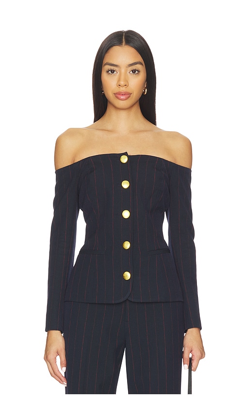 L'AGENCE Alice Off Shoulder Blazer
