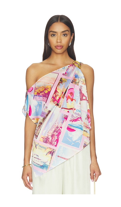LAGENCE Driselle Scarf Top en Pink Taille M Also en XS S L 328 €