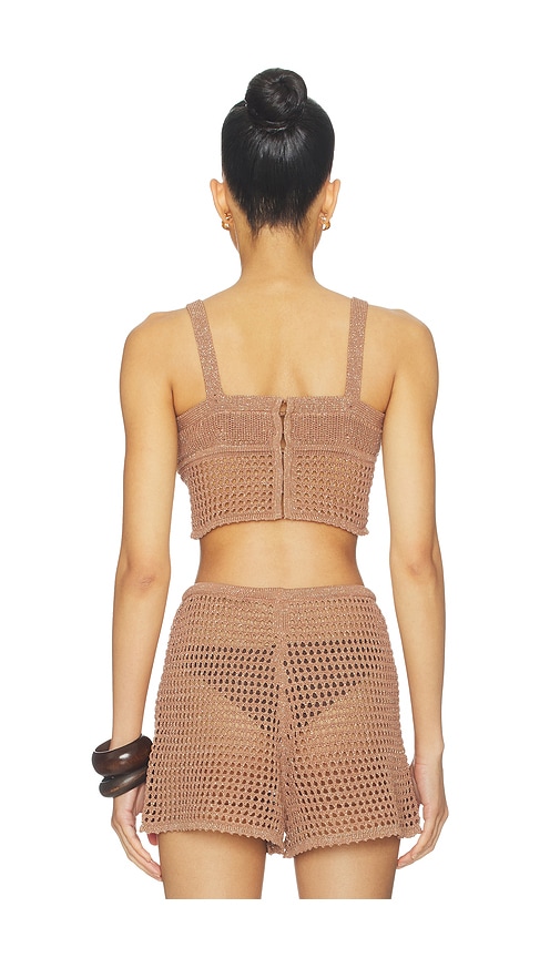  L'agence Bustier Tracy In Brown. Größe Xxs. Also In Xs, S, M, L. 