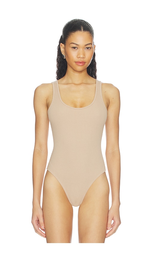 L'AGENCE Nica Scoop Neck Tank Bodysuit | Thumbnail 2