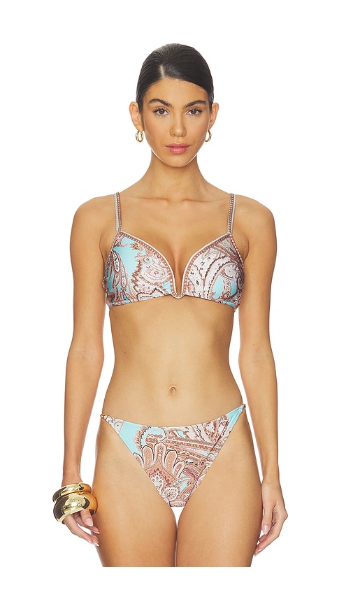 L'AGENCE Alisha Over The Shoulder Bikini Top
