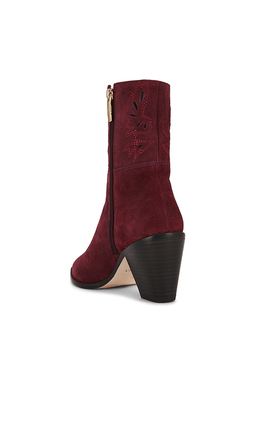  L'agence Anne Boot In Burgundy. Size 6.5. Also In 8, 9.5, 10. 