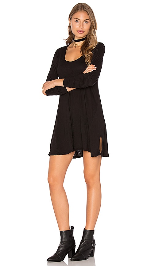 LA Made Lily Scoop Dress in Black