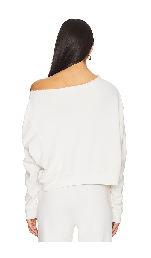  La Made Maggie Off Shoulder Pullover In Ivory. Size S. Also In Xs, L, Xl. 