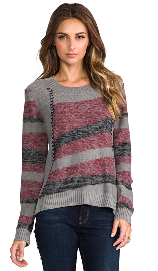 Intarsia Stripe Sweater