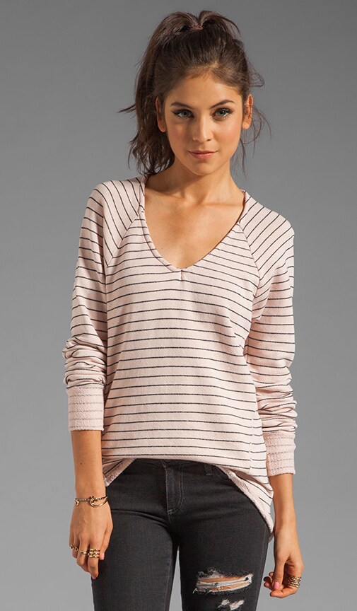 French Terry Mini Stripe Pullover