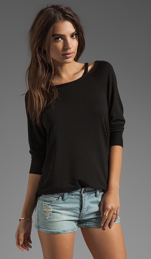 Cut Out Boatneck Pullover