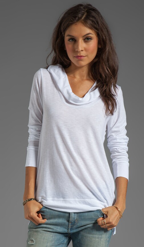 Long Sleeve Draped Hoodie
