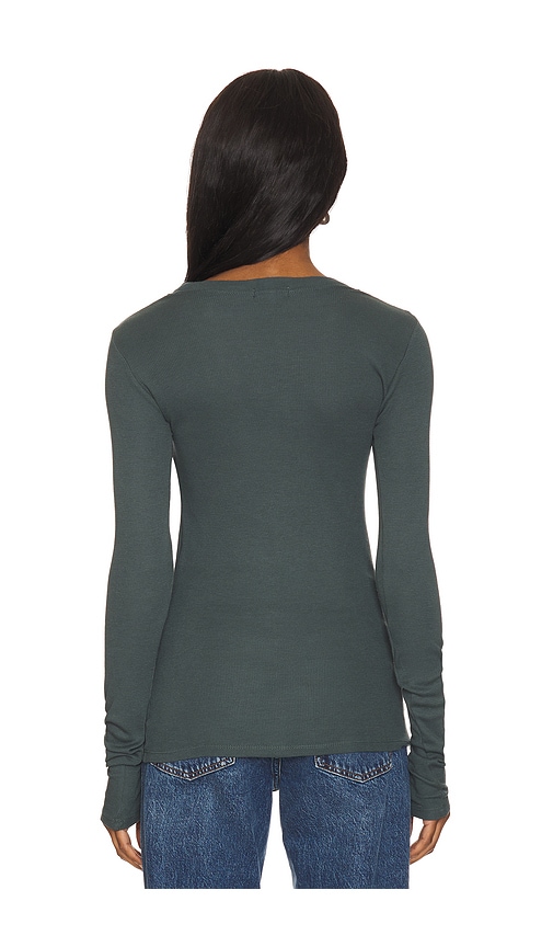  La Made Rundhalsshirt In Dark Green. Größe Xl. Also In Xxl. 