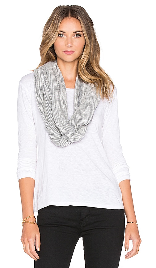 Two Tone Waffle Cashmere Blend Infinity Scarf
