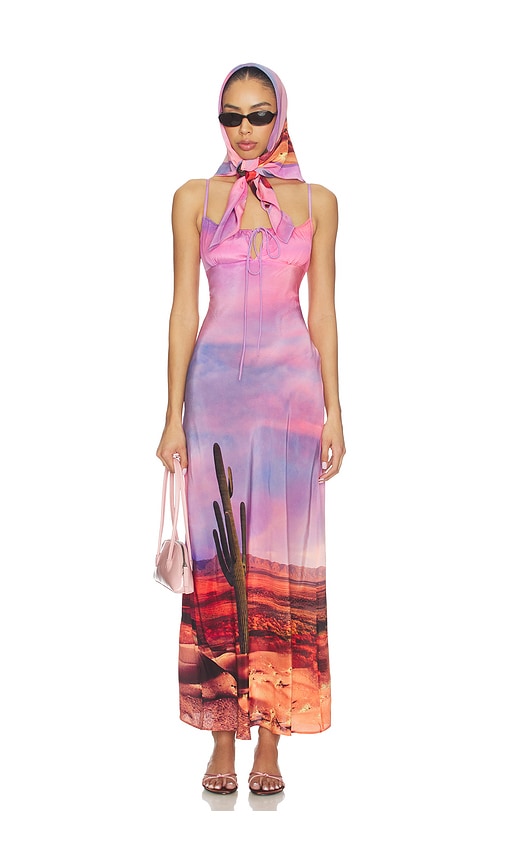 Leslie Amon x REVOLVE Timeless Palm Spring Dress With Head Scarf | Thumbnail 3