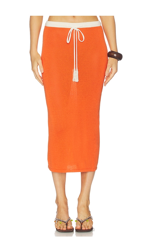 Leslie Amon Noelle Skirt Orange
