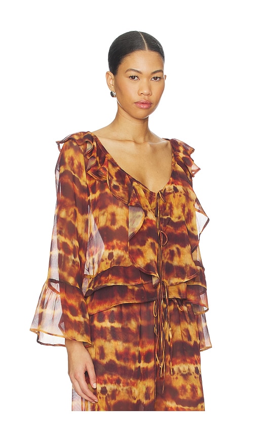 Leslie Amon Olivia Top In Multi