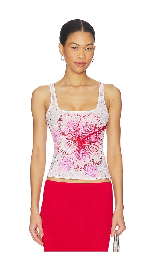 Leslie Amon Hibiscus Top