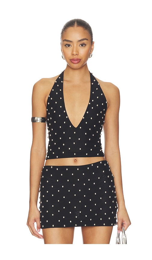 Leslie Amon Cabochon Halter Top | Thumbnail 3