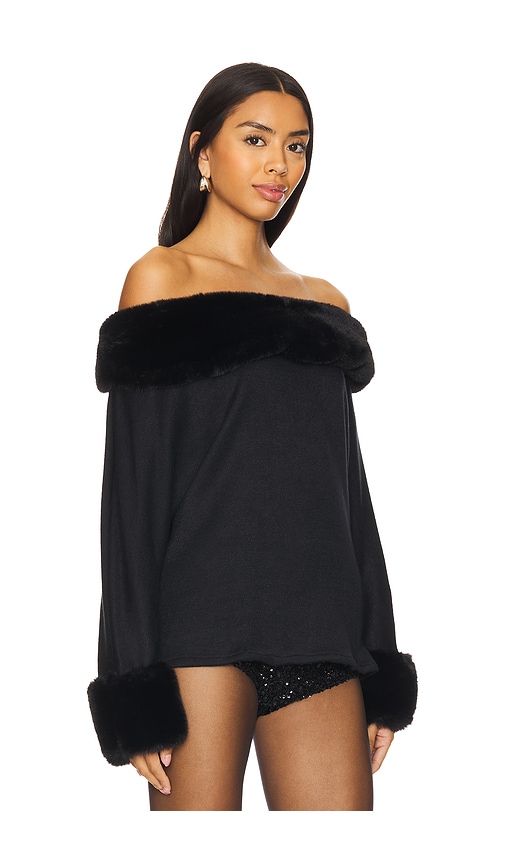 Shop Leslie Amon Sade Top In Black