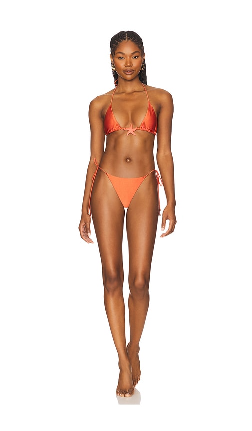 Triangle Shell Bikini Set in Rust. - size S (also in L, M, XS)
