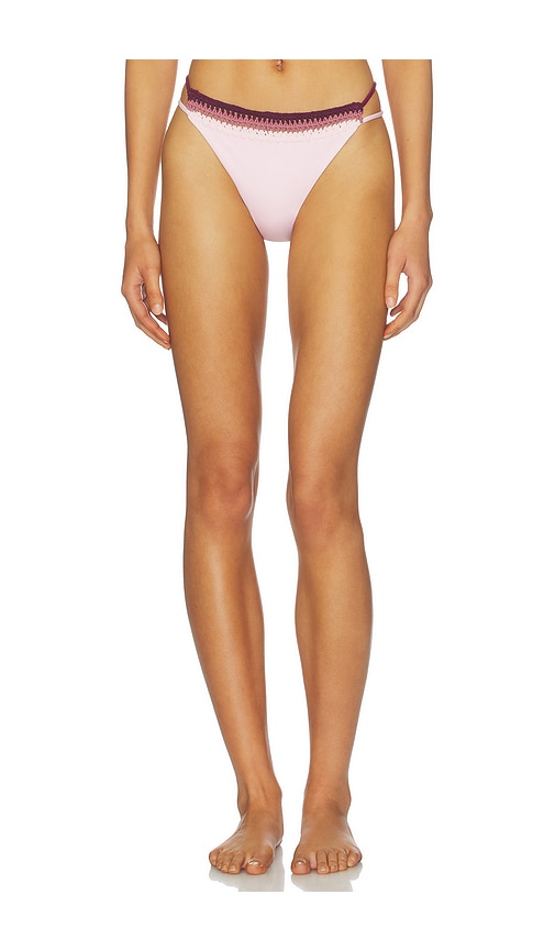 Leslie Amon Garis Trim Bikini Bottom
