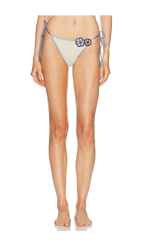 Leslie Amon Ava Hibiscus Crochet Bikini Bottom