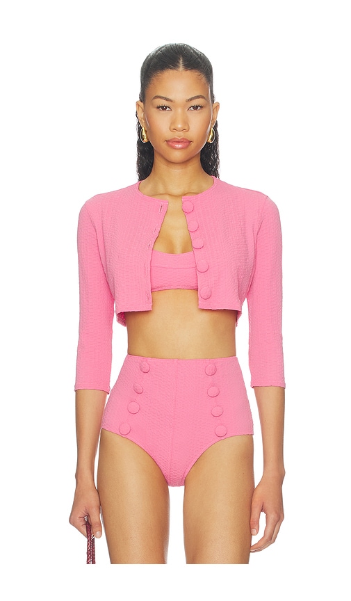 Lisa Marie Fernandez Cardigan in Pink. - size L (also in XS)