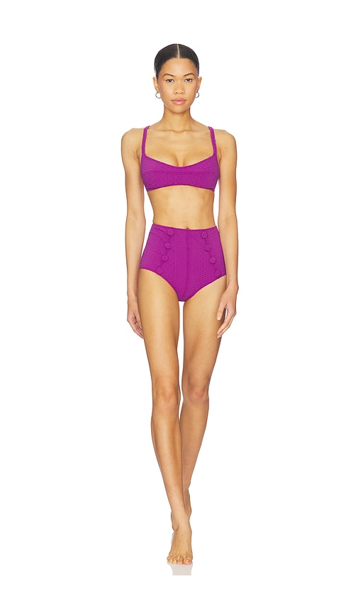 Lisa Marie Fernandez Balconette High Waist Bikini Set