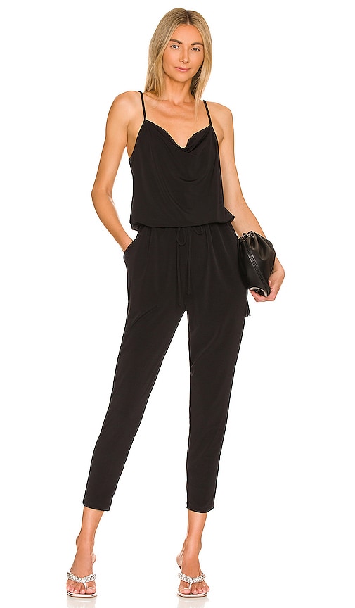 Revolve Women Clothing Tops Camisoles Cowl Cami Jumpsuit in Black. 