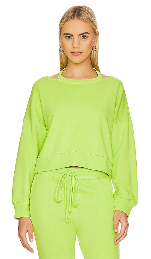 Lanston Open Neck Pullover In Cyber