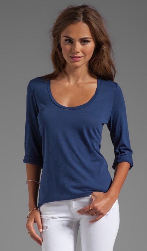 Scoop 3/4 Sleeve Tee