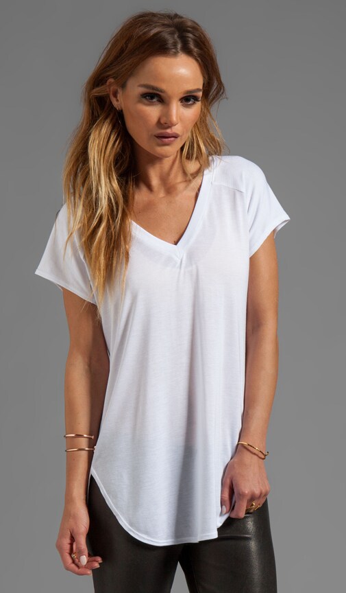 Fine Gauge Jersey V Tunic