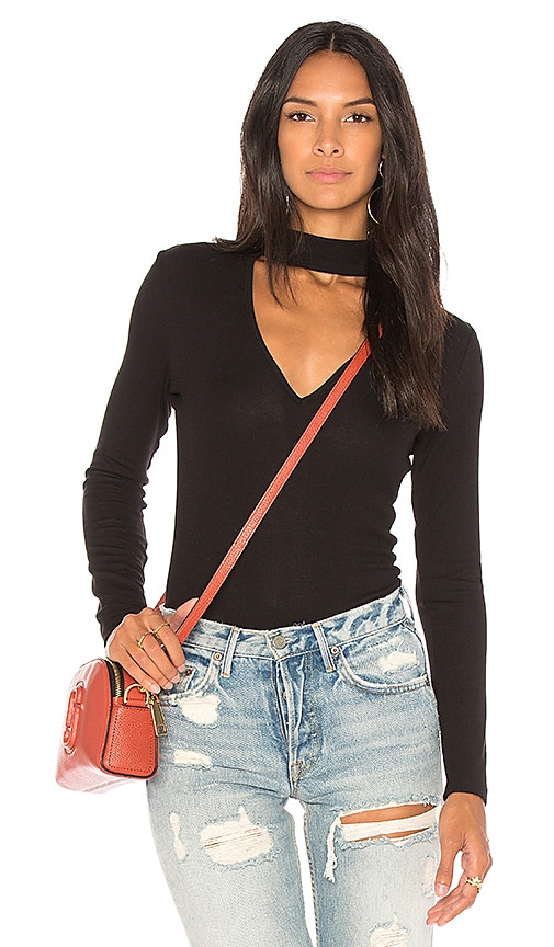 black cut out turtleneck top