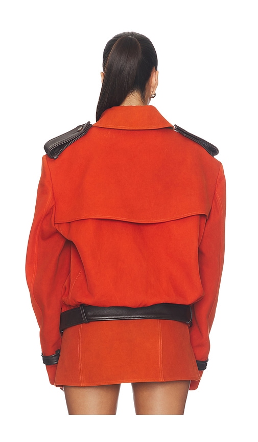 LaQuan Smith Double Breasted Cropped Coat | Thumbnail 3